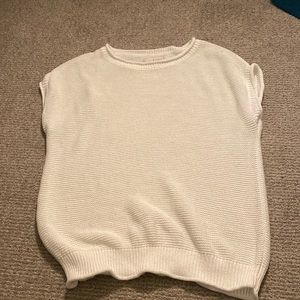 White short sleeved top from LOFT